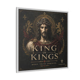 King of Kings Matte Canvas Print (Framed) — Religious Jesus Wall Art