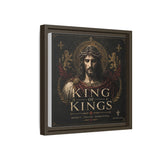 King of Kings Matte Canvas Print (Framed) — Religious Jesus Wall Art