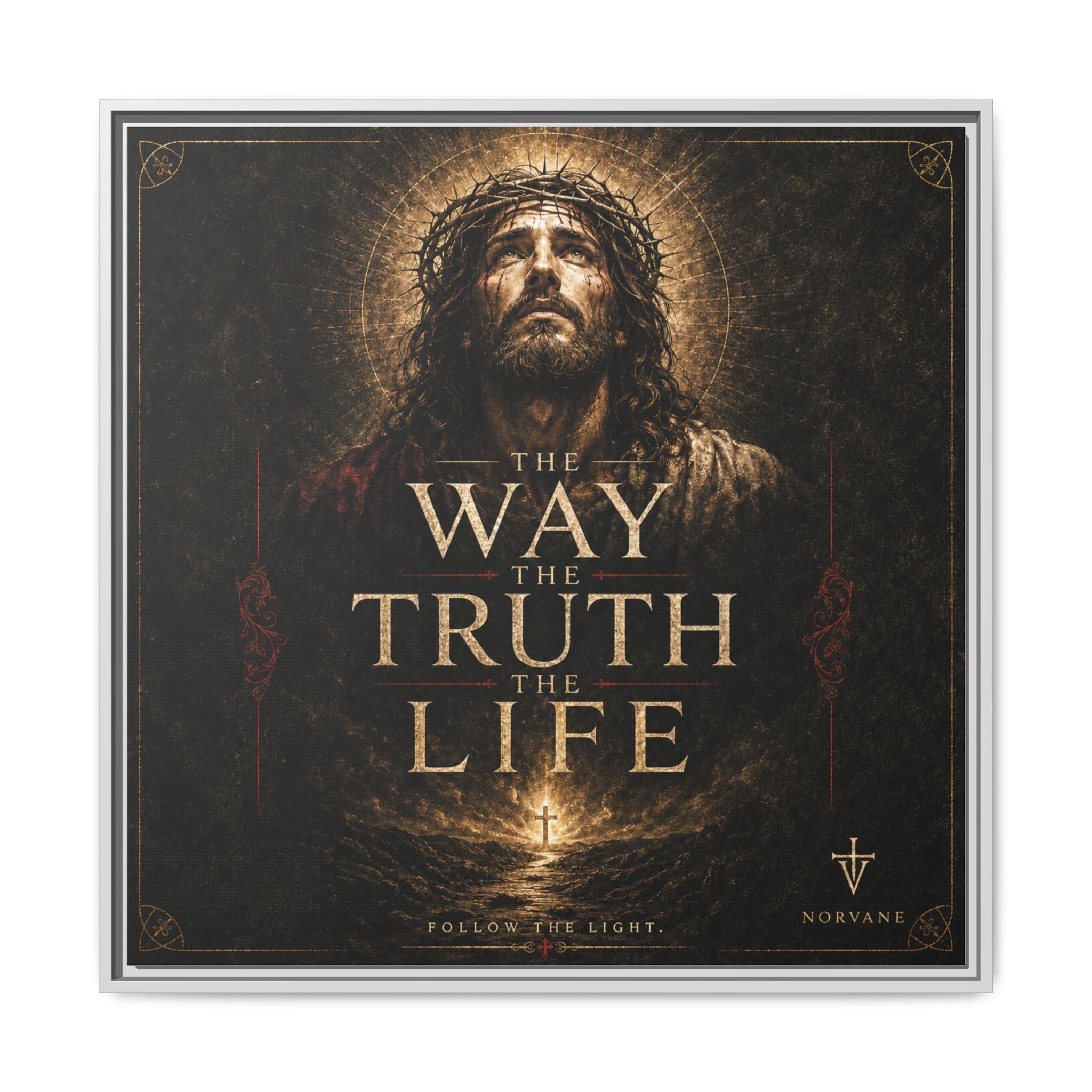 Norvane The Way The Truth The Life Framed Canvas – Christian Wall Art