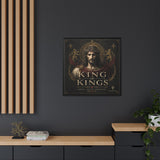 King of Kings Matte Canvas Print (Framed) — Religious Jesus Wall Art