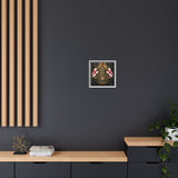 Matte Canvas: Lionheart England Crest Wall Art — Framed Union Jack Shield Print