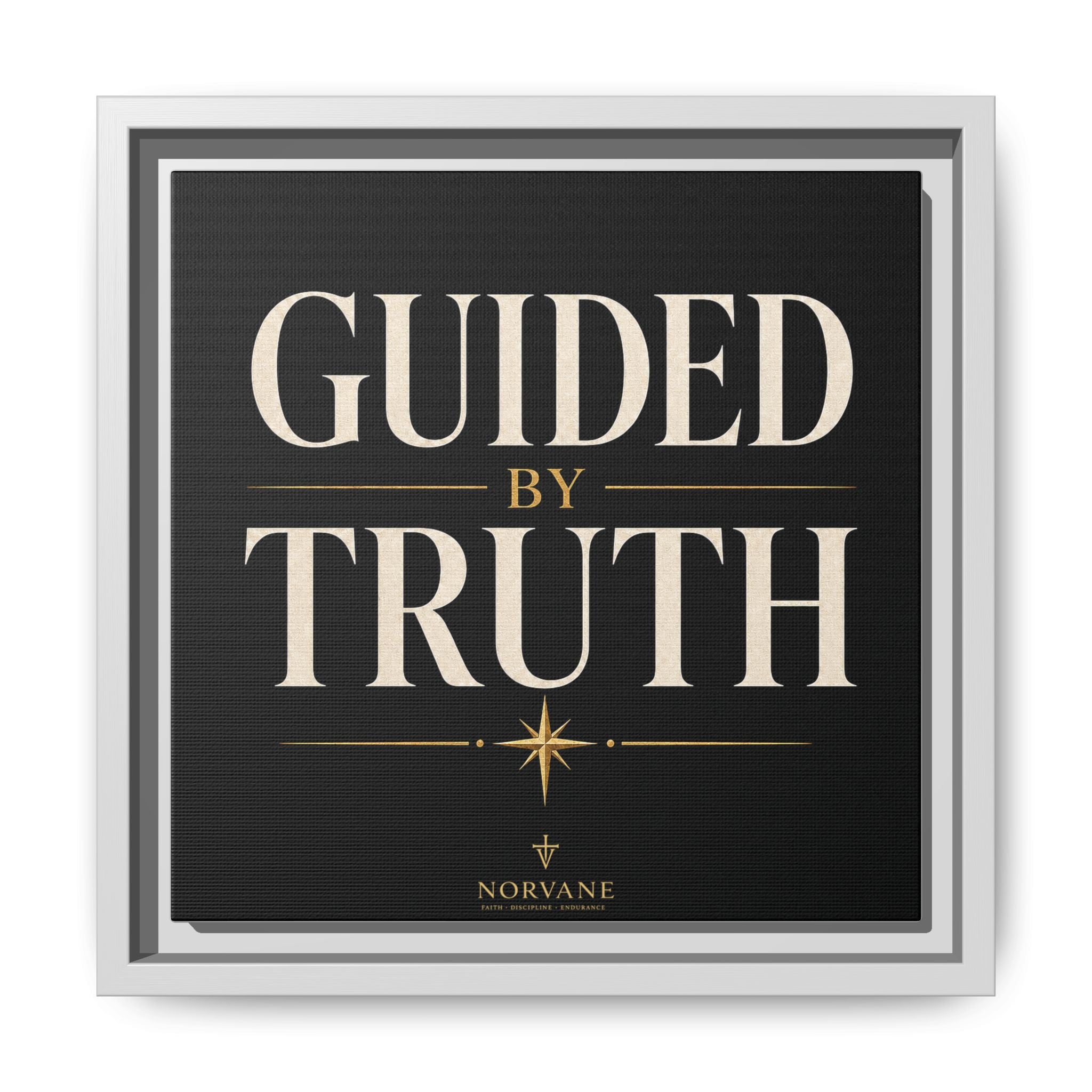 Guided by Truth Matte Framed Canvas Wall Art