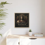 King of Kings Matte Canvas Print (Framed) — Religious Jesus Wall Art