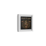 Heart of Albion Framed Canvas Wall Art — Vintage English Lion Crest