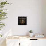 Heart of Albion Framed Canvas Wall Art — Vintage English Lion Crest