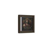 King of Kings Matte Canvas Print (Framed) — Religious Jesus Wall Art