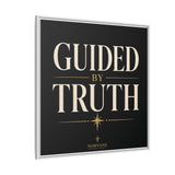 Guided by Truth Matte Framed Canvas Wall Art