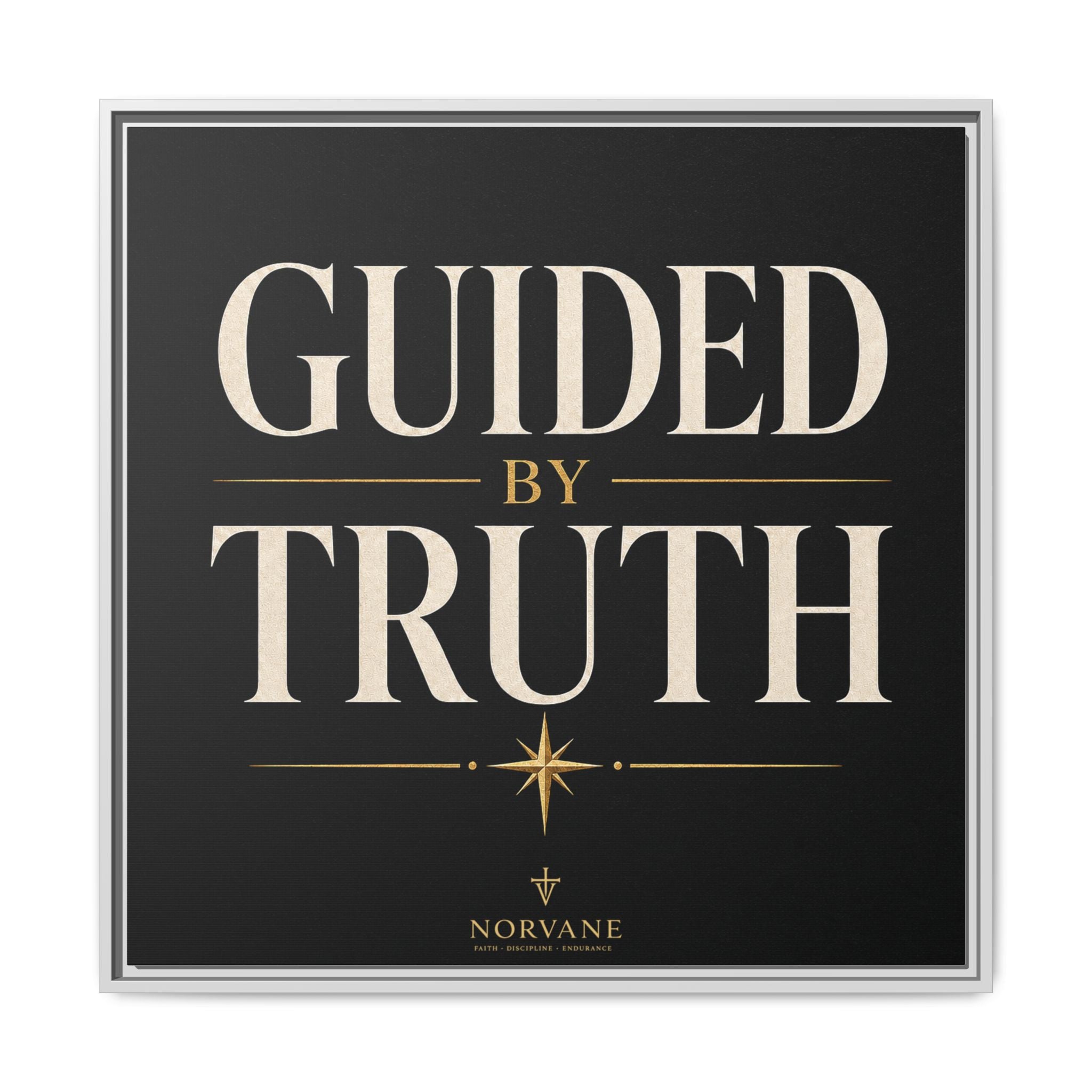 Guided by Truth Matte Framed Canvas Wall Art