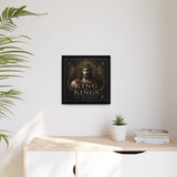 King of Kings Matte Canvas Print (Framed) — Religious Jesus Wall Art