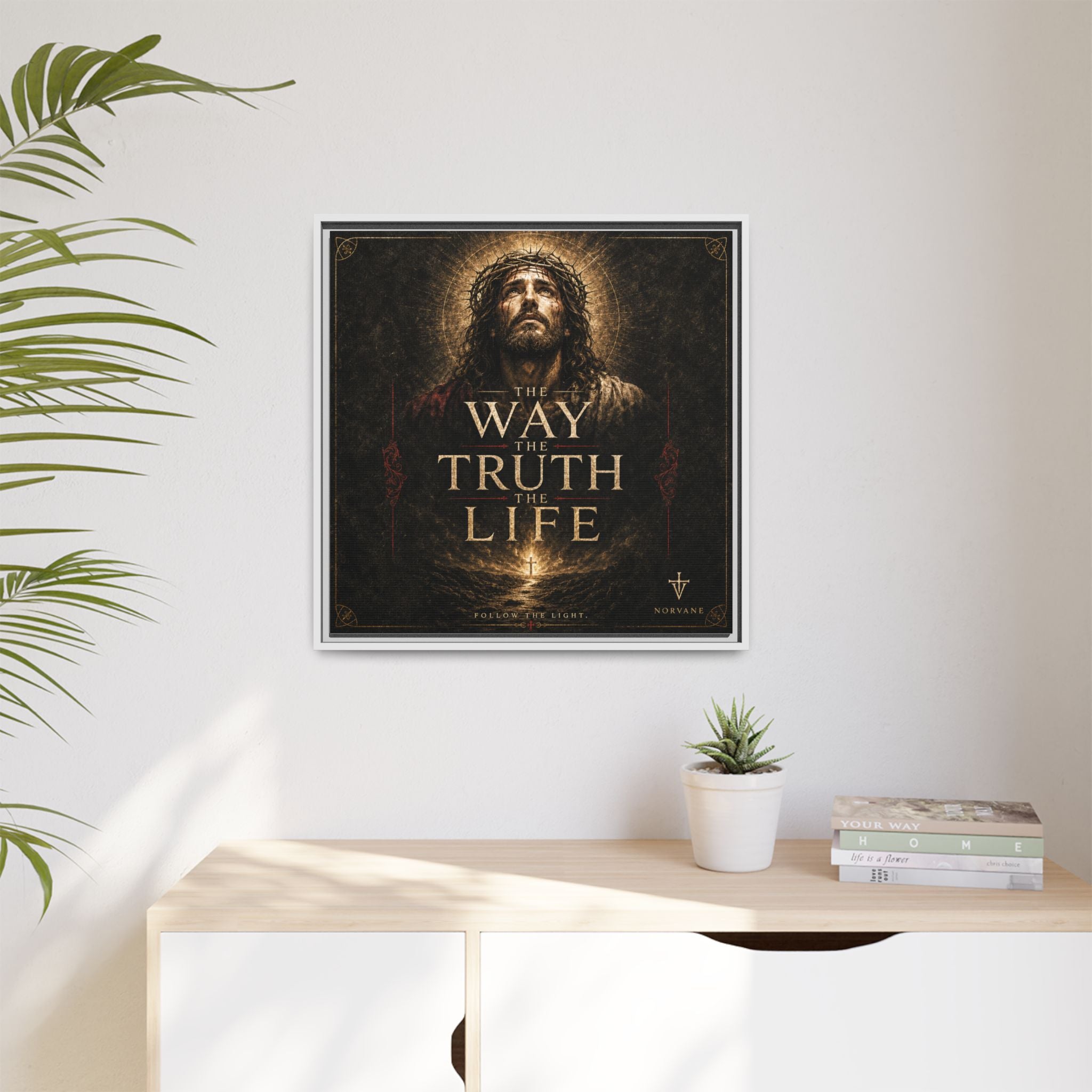 Norvane The Way The Truth The Life Framed Canvas – Christian Wall Art