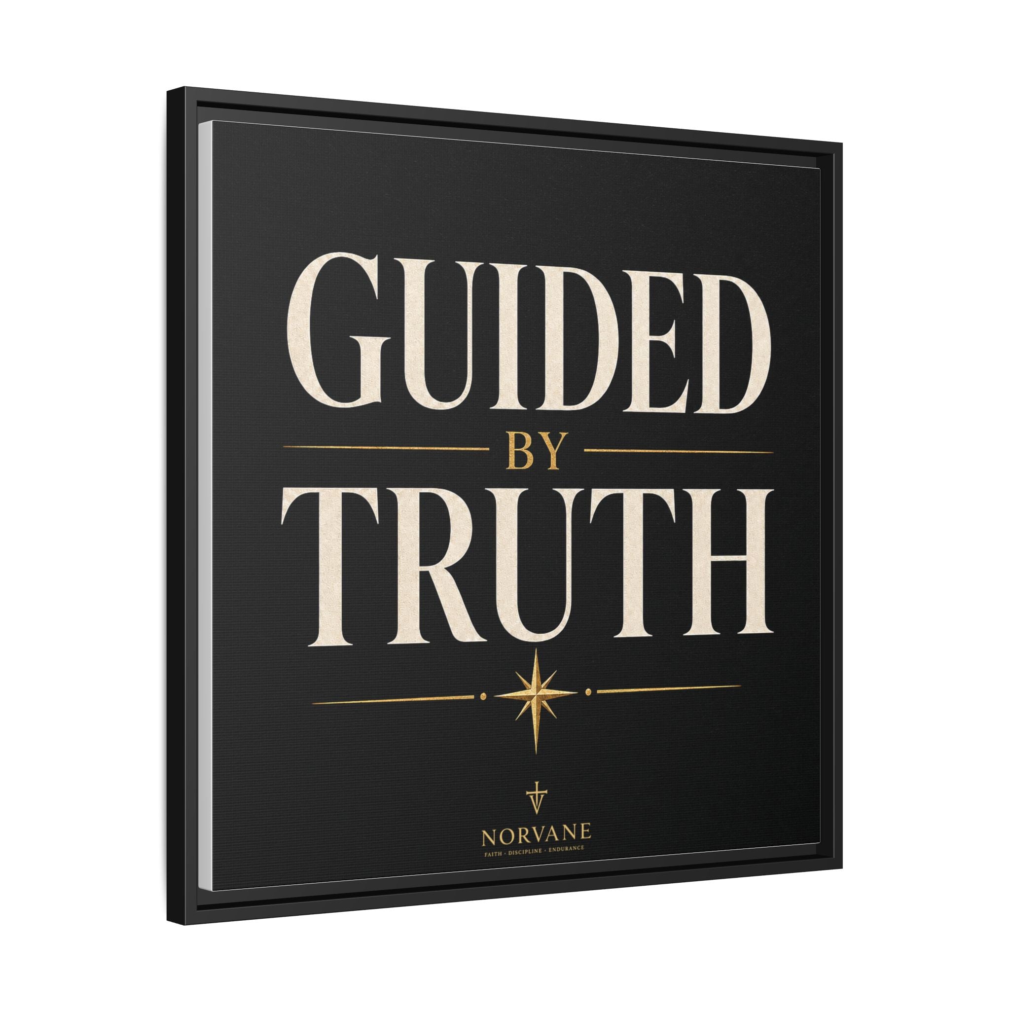 Guided by Truth Matte Framed Canvas Wall Art