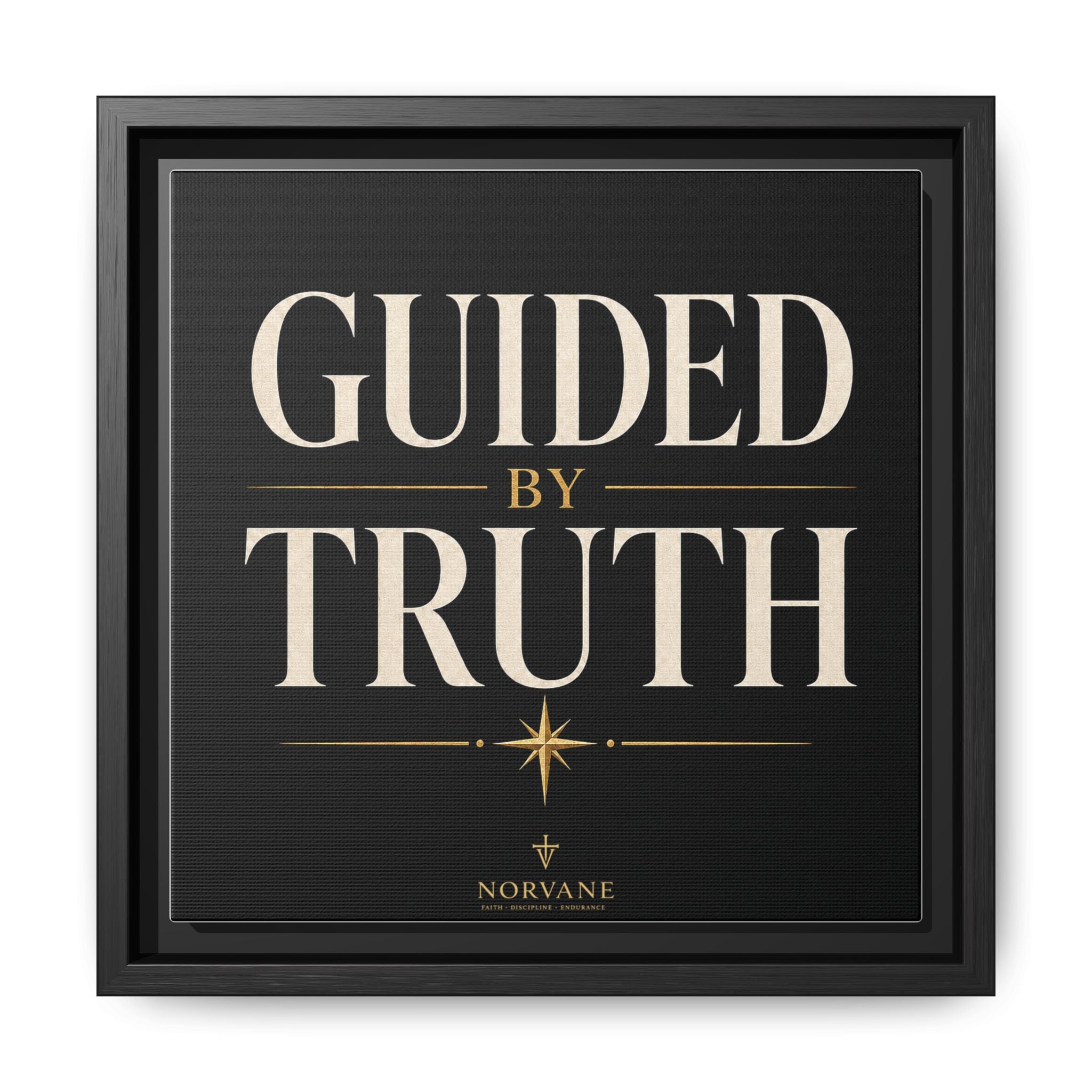Guided by Truth Matte Framed Canvas Wall Art