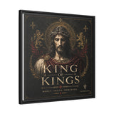 King of Kings Matte Canvas Print (Framed) — Religious Jesus Wall Art