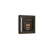St George Shield Matte Canvas Framed Wall Art — England Crest Decor