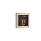 St George Shield Matte Canvas Framed Wall Art — England Crest Decor