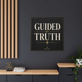 Guided by Truth Matte Framed Canvas Wall Art