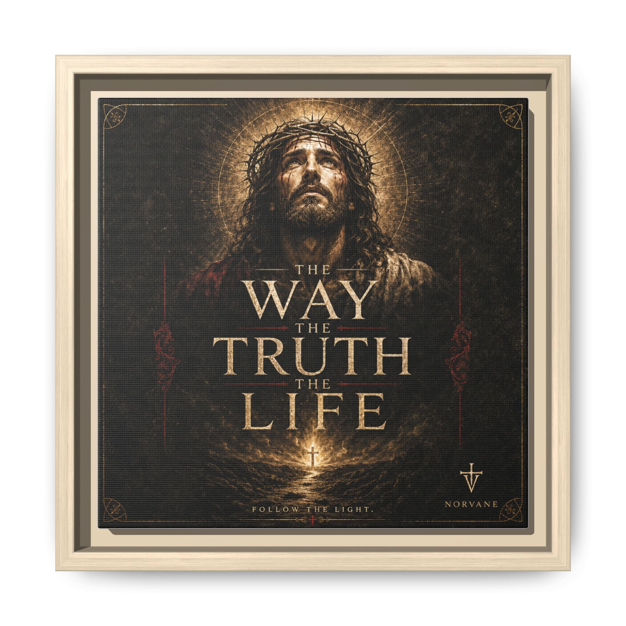 Norvane The Way The Truth The Life Framed Canvas – Christian Wall Art