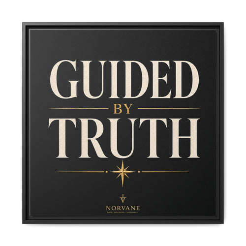 Guided by Truth Matte Framed Canvas Wall Art