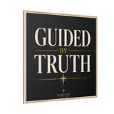Guided by Truth Matte Framed Canvas Wall Art