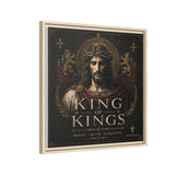 King of Kings Matte Canvas Print (Framed) — Religious Jesus Wall Art