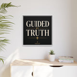 Guided by Truth Matte Framed Canvas Wall Art