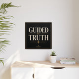 Guided by Truth Matte Framed Canvas Wall Art