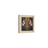Matte Canvas: Lionheart England Crest Wall Art — Framed Union Jack Shield Print