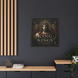 King of Kings Matte Canvas Print (Framed) — Religious Jesus Wall Art