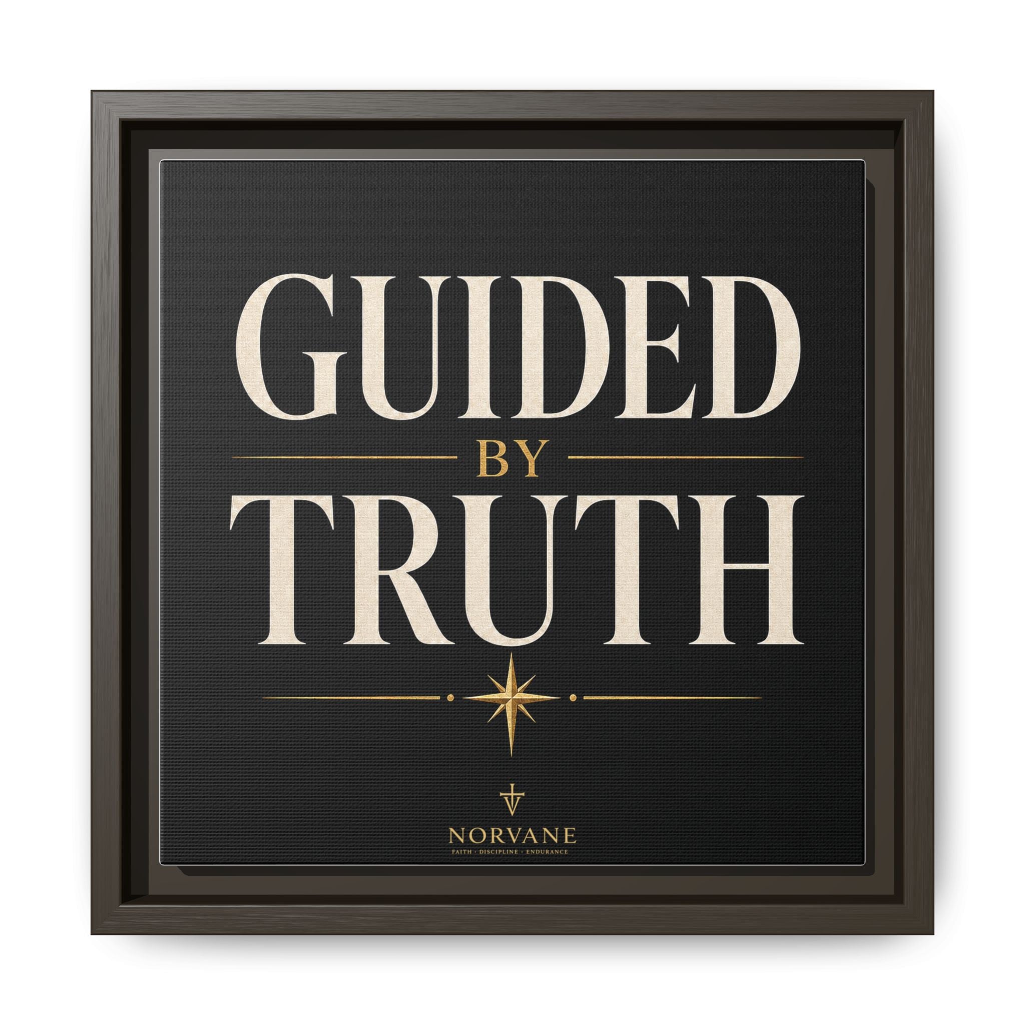 Guided by Truth Matte Framed Canvas Wall Art