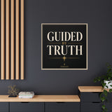 Guided by Truth Matte Framed Canvas Wall Art