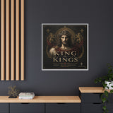 King of Kings Matte Canvas Print (Framed) — Religious Jesus Wall Art