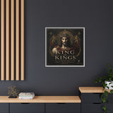King of Kings Matte Canvas Print (Framed) — Religious Jesus Wall Art