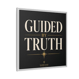 Guided by Truth Matte Framed Canvas Wall Art