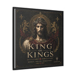 King of Kings Matte Canvas Print (Framed) — Religious Jesus Wall Art