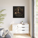 King of Kings Matte Canvas Print (Framed) — Religious Jesus Wall Art