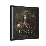 King of Kings Matte Canvas Print (Framed) — Religious Jesus Wall Art