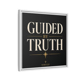 Guided by Truth Matte Framed Canvas Wall Art