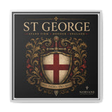 St George Shield Matte Canvas Framed Wall Art — England Crest Decor