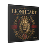 Lionheart Framed Canvas Print — Regal Crowned Lion Wall Art (Matte)