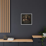 King of Kings Matte Canvas Print (Framed) — Religious Jesus Wall Art