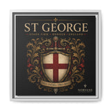 St George Shield Matte Canvas Framed Wall Art — England Crest Decor