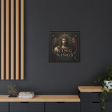King of Kings Matte Canvas Print (Framed) — Religious Jesus Wall Art