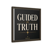 Guided by Truth Matte Framed Canvas Wall Art