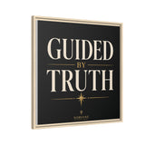 Guided by Truth Matte Framed Canvas Wall Art