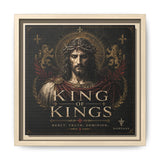 King of Kings Matte Canvas Print (Framed) — Religious Jesus Wall Art