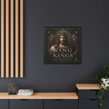 King of Kings Matte Canvas Print (Framed) — Religious Jesus Wall Art
