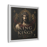 King of Kings Matte Canvas Print (Framed) — Religious Jesus Wall Art
