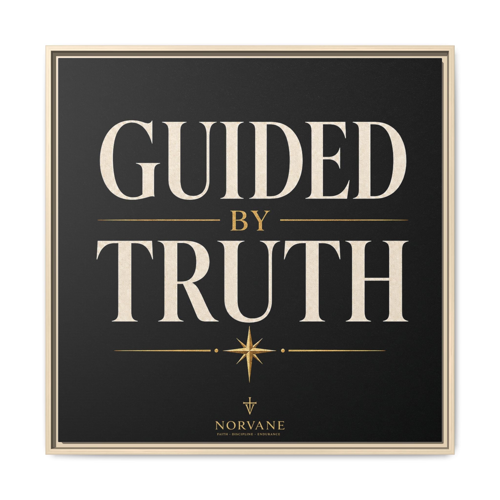 Guided by Truth Matte Framed Canvas Wall Art