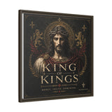 King of Kings Matte Canvas Print (Framed) — Religious Jesus Wall Art