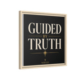 Guided by Truth Matte Framed Canvas Wall Art